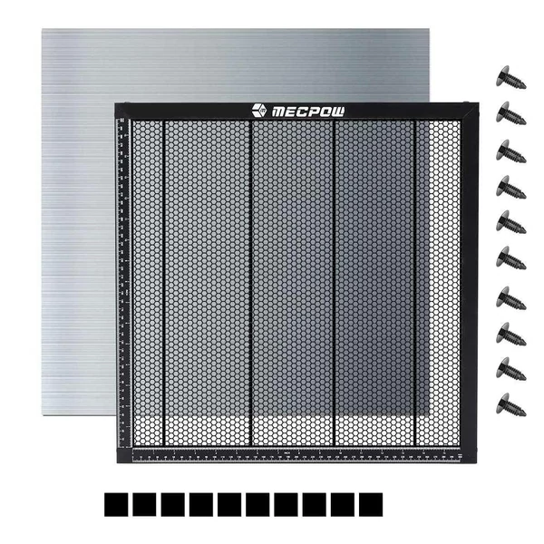 Mecpow H44 440*440*22mm lézerágy, méhsejtrácsos alap