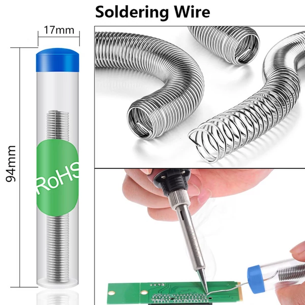 Handskit 927 90W forrasztópáka készlet, állítható 180-480°C, LED kijelző, 5 hegy, ón, állvány