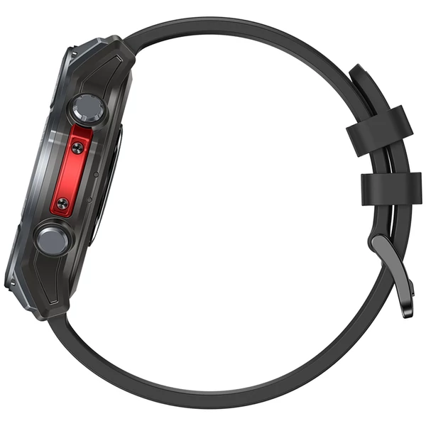 Zeblaze Stratos 4 strapabíró okosóra, 1,43" AMOLED, 6 műholdas GPS, egészségfigyelés, 170+ sportmód, 60 napos üzemidő, BT hívás – Fekete