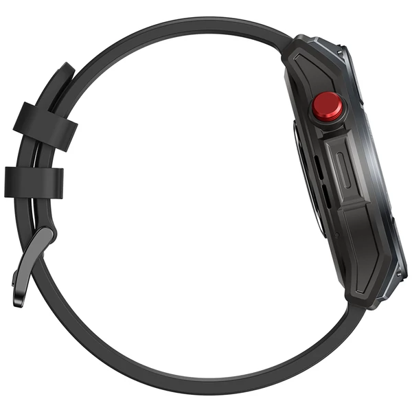 Zeblaze Stratos 4 strapabíró okosóra, 1,43" AMOLED, 6 műholdas GPS, egészségfigyelés, 170+ sportmód, 60 napos üzemidő, BT hívás – Fekete