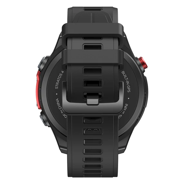 Zeblaze Stratos 4 strapabíró okosóra, 1,43" AMOLED, 6 műholdas GPS, egészségfigyelés, 170+ sportmód, 60 napos üzemidő, BT hívás – Fekete