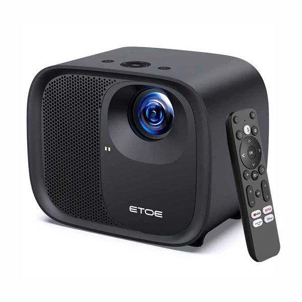 [Netflix & Android TV tanúsított] ETOE E3 Pro projektor, Dolby, natív 1080P, 600 ANSI, Android TV 11, 5G WiFi, 4K, HDMI