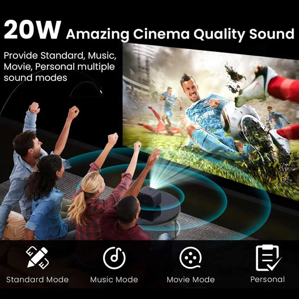 [Netflix & Android TV tanúsított] ETOE E3 Pro projektor, Dolby, natív 1080P, 600 ANSI, Android TV 11, 5G WiFi, 4K, HDMI