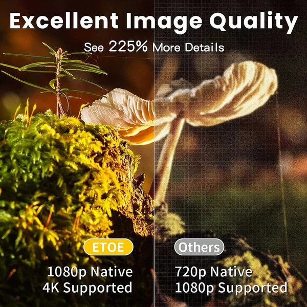 [Netflix & Android TV tanúsított] ETOE E3 Pro projektor, Dolby, natív 1080P, 600 ANSI, Android TV 11, 5G WiFi, 4K, HDMI