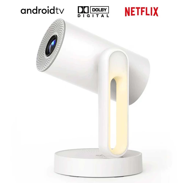ETOE Starfish Projektor - Android TV 11.0, Netflix Tanúsított, Dolby Digital, 300 ANSI, 4K Dekódolás, Auto Keystone, Chromecast