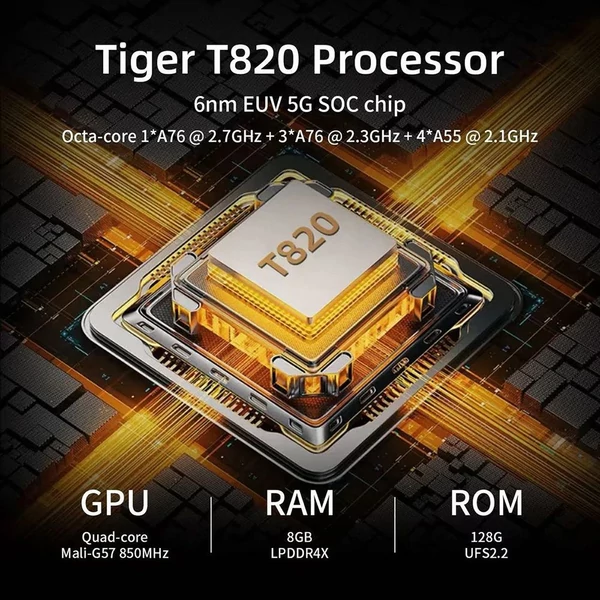 ANBERNIC RG Slide játékkonzol, 256GB kártya, 7000+ játék, 4,7" 120Hz érintőkijelző, 8GB LPDDR4X + 128GB UFS2.2, Android 13 - Fehér