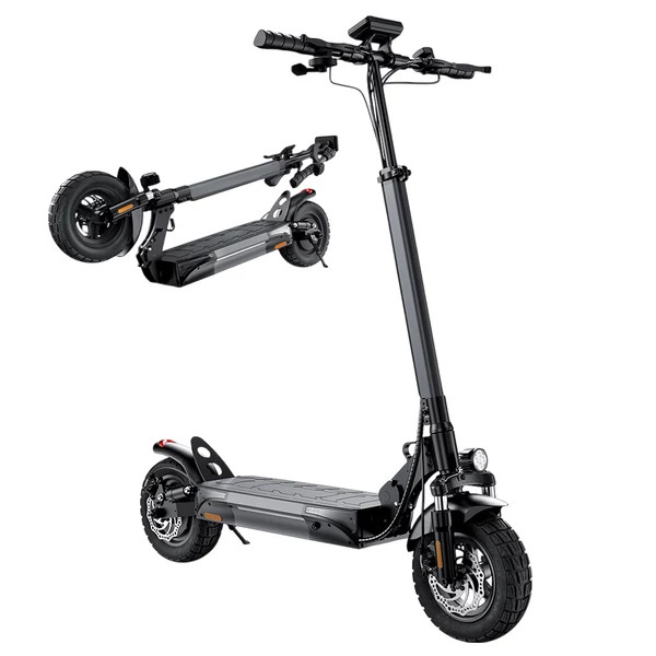 iScooter W9 elektromos roller, 1000W motor, 48V 14Ah akkumulátor, 10" kerék, 45km/h, 45km hatótáv, LCD kijelző