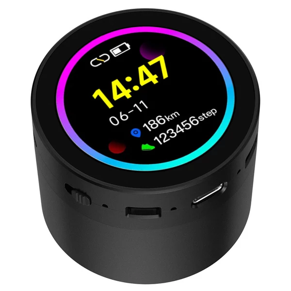 Waveshare ESP32-S3 1,85 hüvelykes kerek LCD fejlesztőpanel, 360×360, 240MHz, Wi-Fi & Bluetooth, AI beszéd, okoshangszóró - Akkumulátorral.