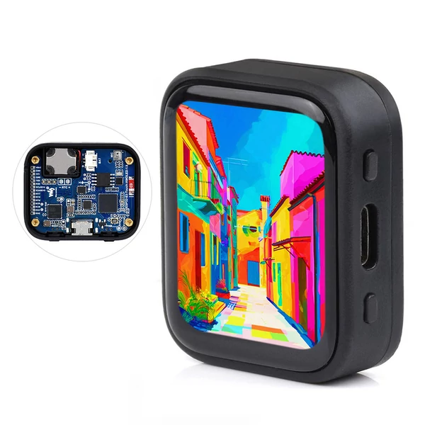 Waveshare ESP32-S3 1,8" AMOLED fejlesztőpanel, érintőkijelző, gyorsulásmérő, giroszkóp - Akkumulátorral