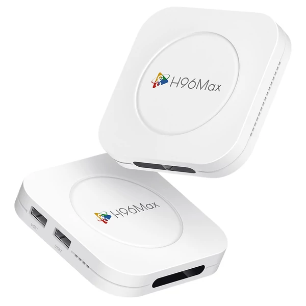 H96 Max M1 Plus Android 14 TV Box, RK3528, 4GB RAM, 128GB ROM, 8K UHD, WiFi 6, Bluetooth 5.4, 2×USB2.0, HDMI, Ethernet
