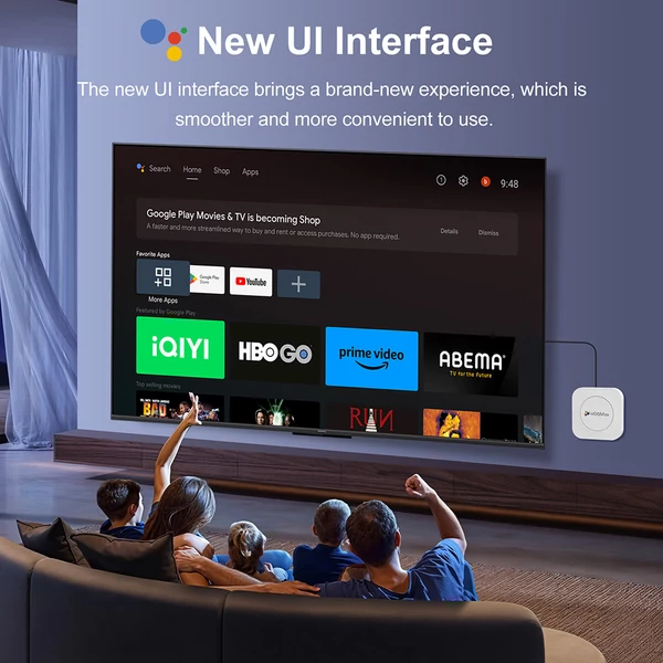 H96 Max M1 Plus Android 14 TV Box, RK3528, 4GB RAM, 128GB ROM, 8K UHD, WiFi 6, Bluetooth 5.4, 2×USB2.0, HDMI, Ethernet