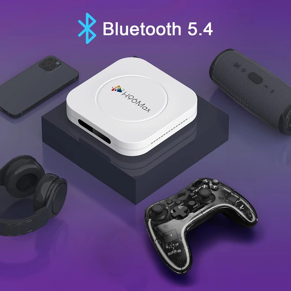 H96 Max M1 Plus Android 14 TV Box, RK3528, 4GB RAM, 128GB ROM, 8K UHD, WiFi 6, Bluetooth 5.4, 2×USB2.0, HDMI, Ethernet