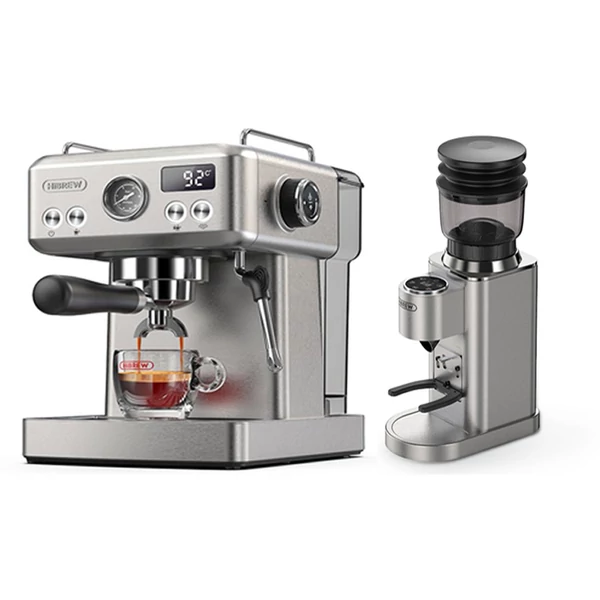 HiBREW H10A félautomata eszpresszó kávégép + G7 kávédaráló szett