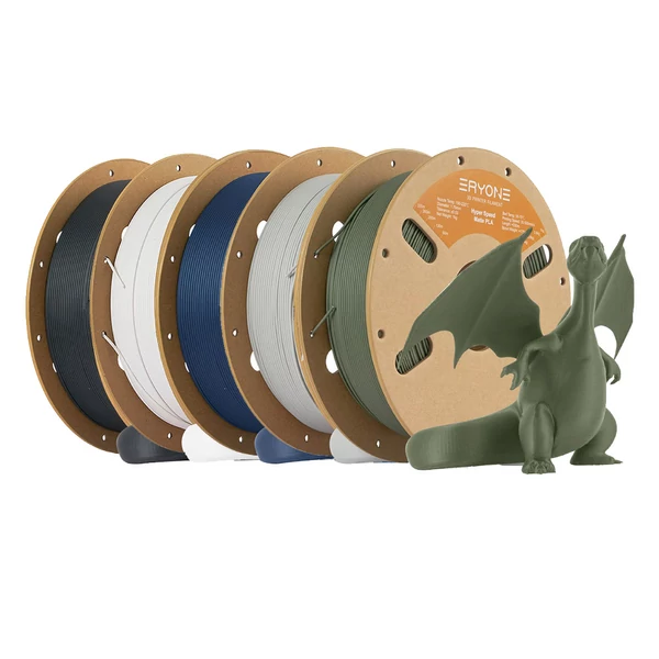 5kg ERYONE Matt Hyper PLA filament – 1kg fehér/fekete/szürke/olajzöld/tengerészkék