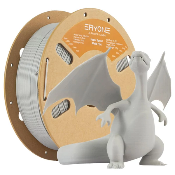 ERYONE Matte Hyper PLA filament 1 kg – Szürke