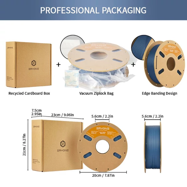 ERYONE Matte Hyper PLA filament 1 kg – Tengerkék