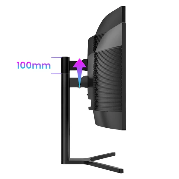 TITAN ARMY C34A1R 34" ívelt gamer monitor, 3440×1440, 165Hz, 1ms, HDR400, FreeSync/G-Sync, állítható állvány