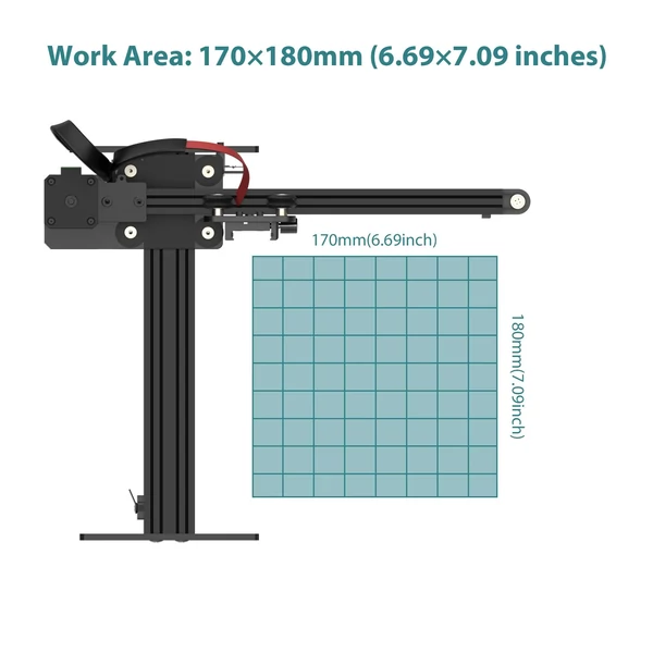 NEJE 5 A40640 10W lézergravírozó és vágó, 300mm/s sebesség, 170*180mm