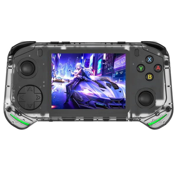 RX6H kézi játékkonzol, 64GB TF kártya, 3,5" kijelző, 20+ emulátor, 4 óra játékidő – Szürke