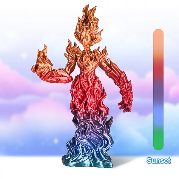 ERYONE Selyem PLA filament 1kg – Naplemente Szivárvány