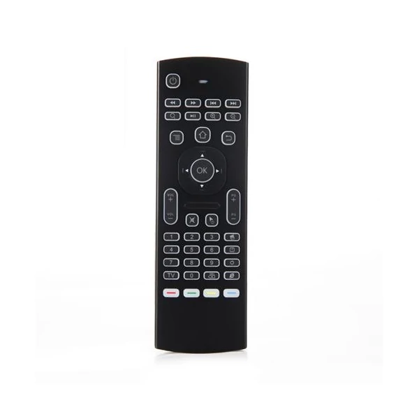 MX3 2.4G háttérvilágítású légiegér és vezeték nélküli billentyűzet TV Boxhoz, projektorhoz, PC-hez, Smart TV-hez