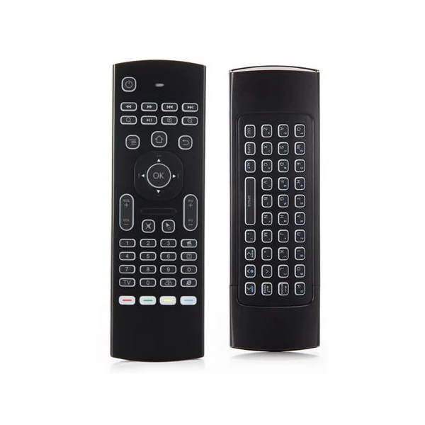 MX3 2.4G háttérvilágítású légiegér és vezeték nélküli billentyűzet TV Boxhoz, projektorhoz, PC-hez, Smart TV-hez