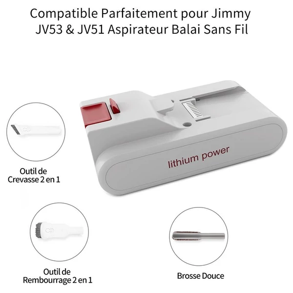 Eredeti akkumulátor Xiaomi JIMMY JV51, JV53 vezeték nélküli kézi porszívóhoz