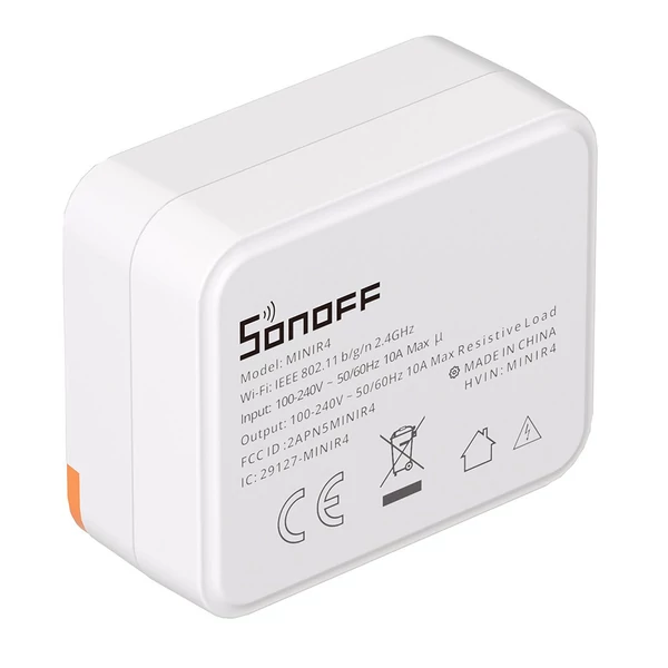 SONOFF MINI R4 Extreme WiFi okos kapcsoló, külső vezérlés, okos otthon, Alexa & Google Home kompatibilis