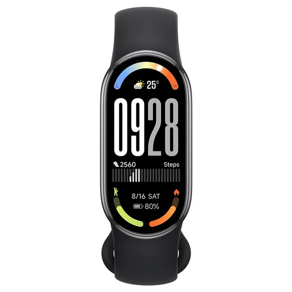 Xiaomi Smart Band 10 CN, 1,72" AMOLED kijelző, 150+ sport mód, 21 napos üzemidő, egészségfigyelés, 5ATM - Fekete