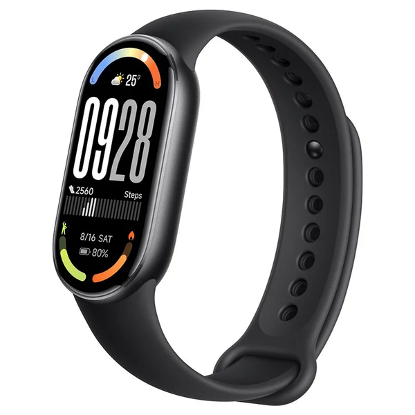 Xiaomi Smart Band 10 CN, 1,72" AMOLED kijelző, 150+ sport mód, 21 napos üzemidő, egészségfigyelés, 5ATM - Fekete
