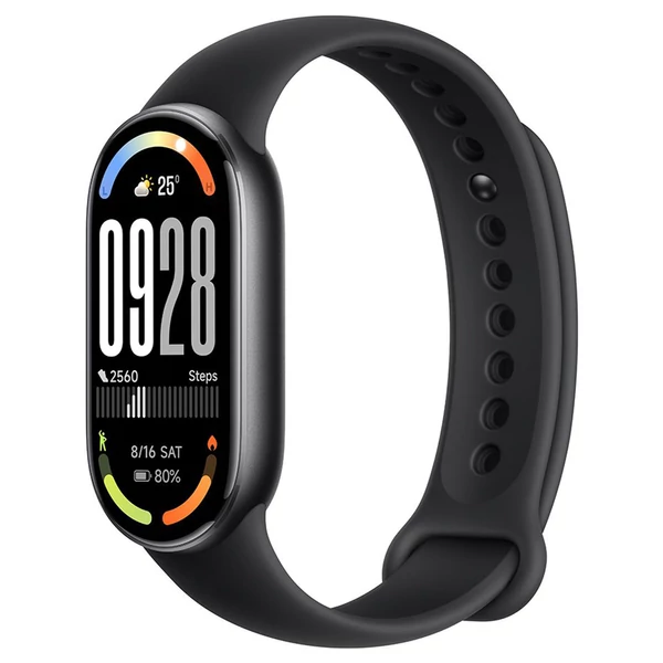Xiaomi Smart Band 10 CN, 1,72" AMOLED kijelző, 150+ sport mód, 21 napos üzemidő, egészségfigyelés, 5ATM - Fekete