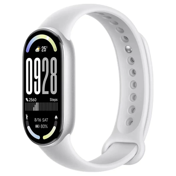 Xiaomi Smart Band 10 CN, 1,72" AMOLED kijelző, 150+ sport mód, 21 napos üzemidő, egészségfigyelés, 5ATM - Fehér