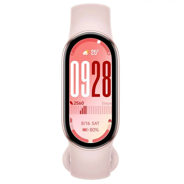 Xiaomi Smart Band 10 CN, 1,72" AMOLED kijelző, 150+ sport mód, 21 napos üzemidő, egészségfigyelés, 5ATM - Pink