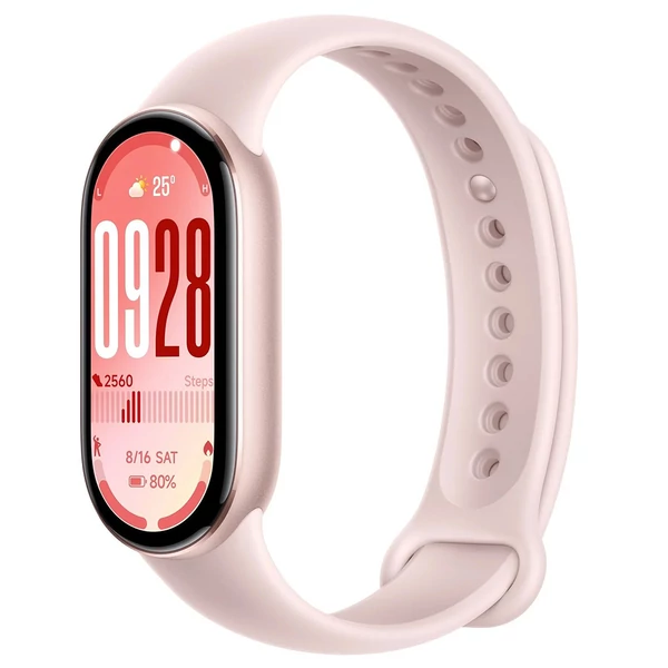 Xiaomi Smart Band 10 CN, 1,72" AMOLED kijelző, 150+ sport mód, 21 napos üzemidő, egészségfigyelés, 5ATM - Pink