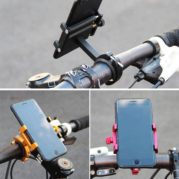 Alumínium telefon tartó KUGOO S1 / S1 Pro elektromos rollerhez, kerékpárhoz - masszív, univerzális konzol