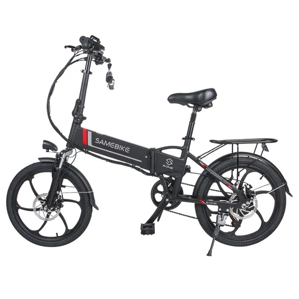 SAMEBIKE 20LVXD30 összecsukható elektromos kerékpár, 20", 350W motor, 10Ah akkumulátor, Shimano 7 sebesség, max. 35km/h, LED lámpa
