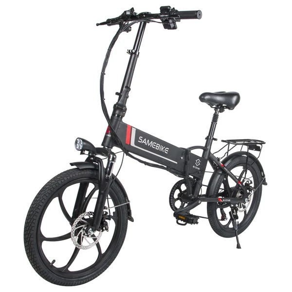 SAMEBIKE 20LVXD30 összecsukható elektromos kerékpár, 20", 350W motor, 10Ah akkumulátor, Shimano 7 sebesség, max. 35km/h, LED lámpa