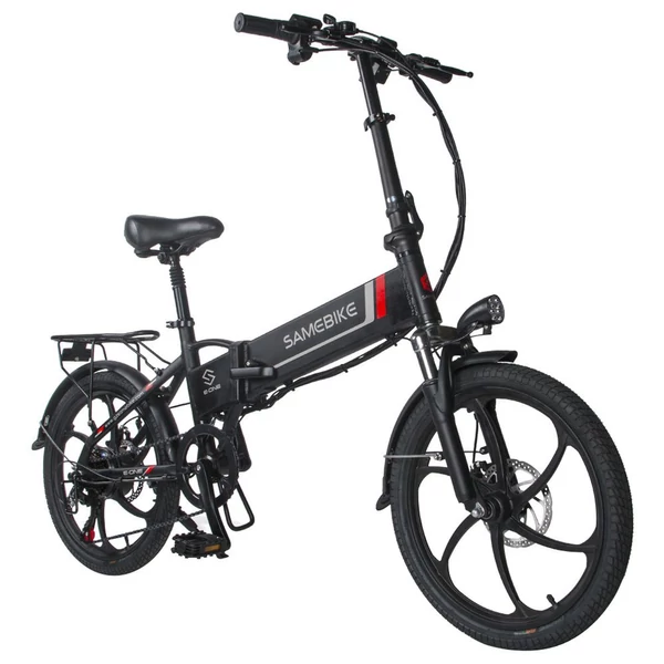 SAMEBIKE 20LVXD30 összecsukható elektromos kerékpár, 20", 350W motor, 10Ah akkumulátor, Shimano 7 sebesség, max. 35km/h, LED lámpa