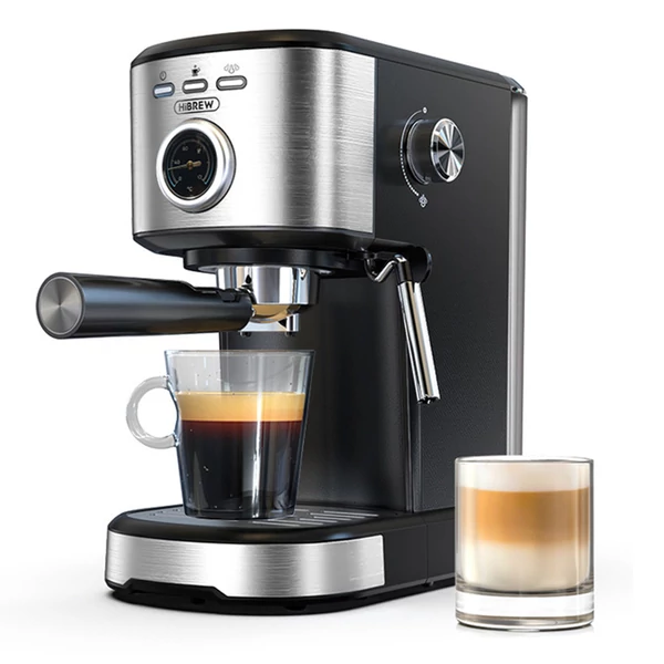 HIBREW H5A félautomata kávégép, 1,2L víztartály, 15 bar, intelligens főzés