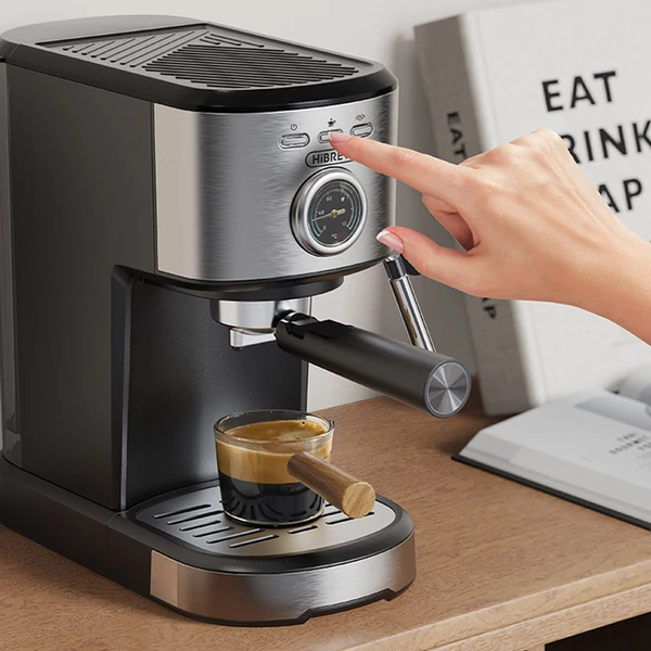 HIBREW H5A félautomata kávégép, 1,2L víztartály, 15 bar, intelligens főzés