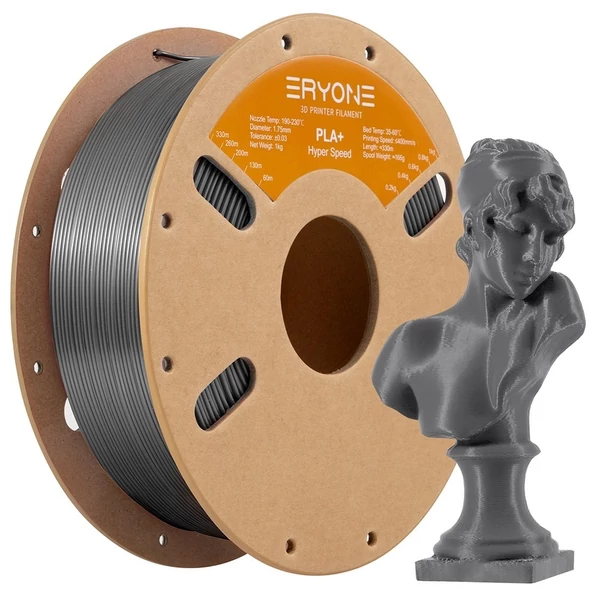 10kg ERYONE gyors PLA+ szál – 5kg Elefántcsontfehér/Szürke