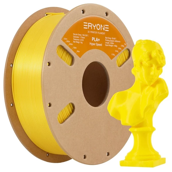 10kg ERYONE gyors PLA+ szál – 1kg Elefántcsontfehér/Szürke/Kékeszöld/Zöld/Piros/Narancs/Sárga/Kék/Fekete/Lila