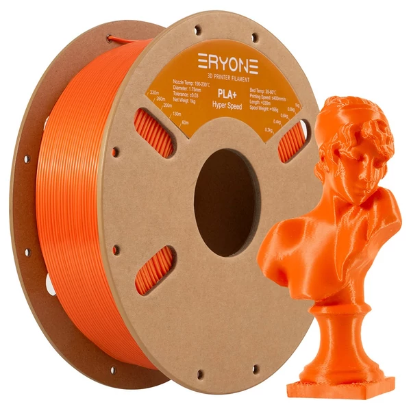 10kg ERYONE gyors PLA+ szál – 1kg Elefántcsontfehér/Szürke/Kékeszöld/Zöld/Piros/Narancs/Sárga/Kék/Fekete/Lila