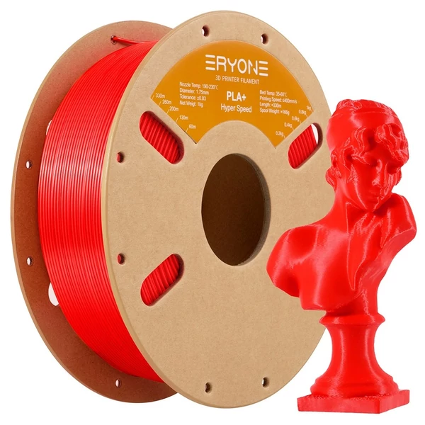 10kg ERYONE gyors PLA+ szál – 1kg Elefántcsontfehér/Szürke/Kékeszöld/Zöld/Piros/Narancs/Sárga/Kék/Fekete/Lila