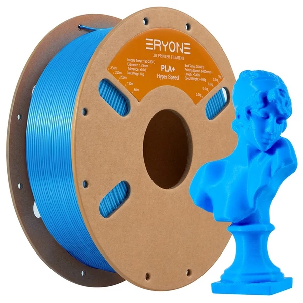 10kg ERYONE gyors PLA+ szál – 1kg Elefántcsontfehér/Szürke/Kékeszöld/Zöld/Piros/Narancs/Sárga/Kék/Fekete/Lila