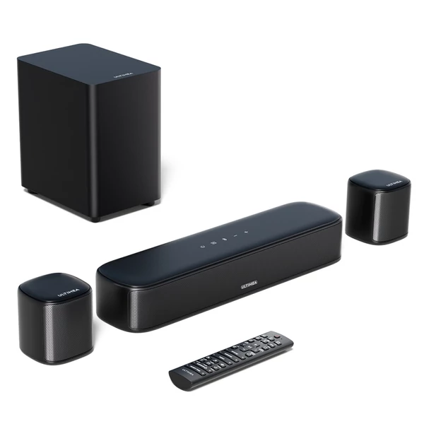 Ultimea Aura A30 5.1 soundbar + 1 pár Steady 310 hangfalállvány, app vezérlés, 10 sávos EQ, 121 előre beállított EQ