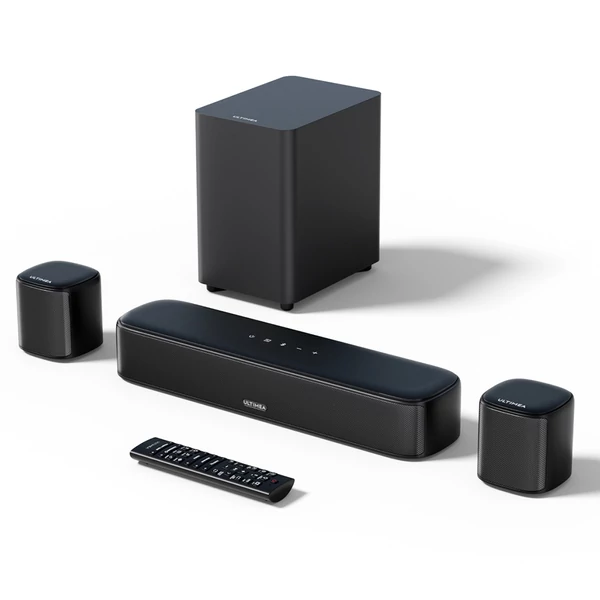 Ultimea Aura A30 5.1 soundbar + 1 pár Steady 310 hangfalállvány, app vezérlés, 10 sávos EQ, 121 előre beállított EQ