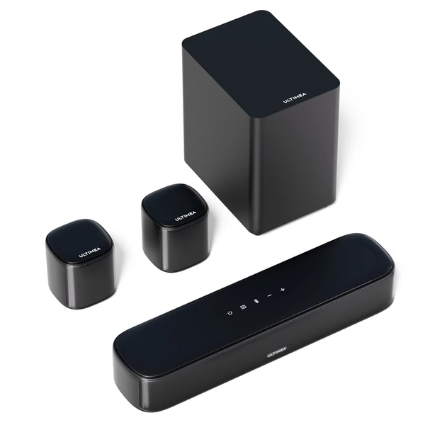 Ultimea Aura A30 5.1 soundbar + 1 pár Steady 310 hangfalállvány, app vezérlés, 10 sávos EQ, 121 előre beállított EQ