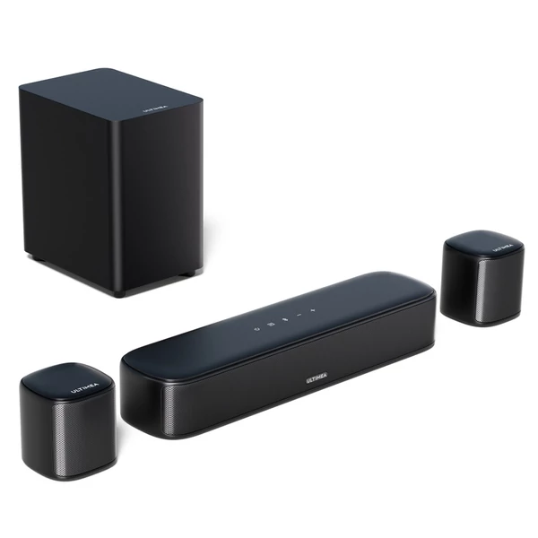 Ultimea Aura A30 5.1 soundbar + 1 pár Steady 310 hangfalállvány, app vezérlés, 10 sávos EQ, 121 előre beállított EQ