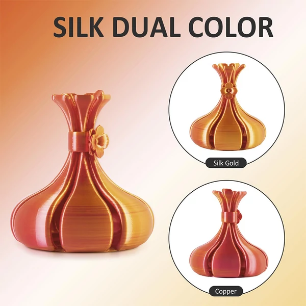 Geeetech két színű selyem PLA filament 1kg – Arany és réz